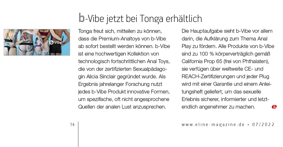 2022-07 eLine - b-Vibe